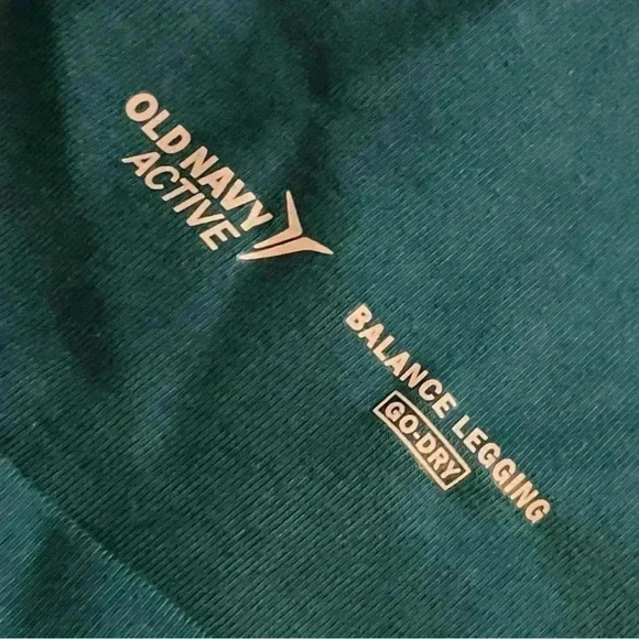 34. Old Navy Active Teal Green Leggings, Large - Picture 4 of 5